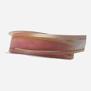 Light Pink Ribbion and gold New 7/8”